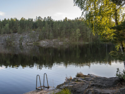 Bastun vid Sandasjön i Nacka