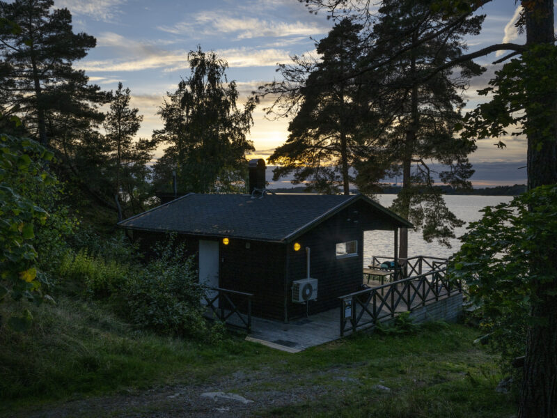 Björnågårdens bastu vid Västeråsfjärden
